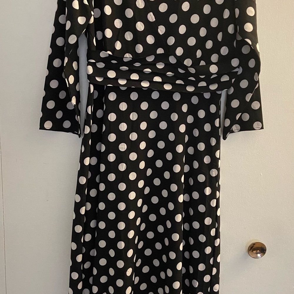 Polka Dot Black and White Dress